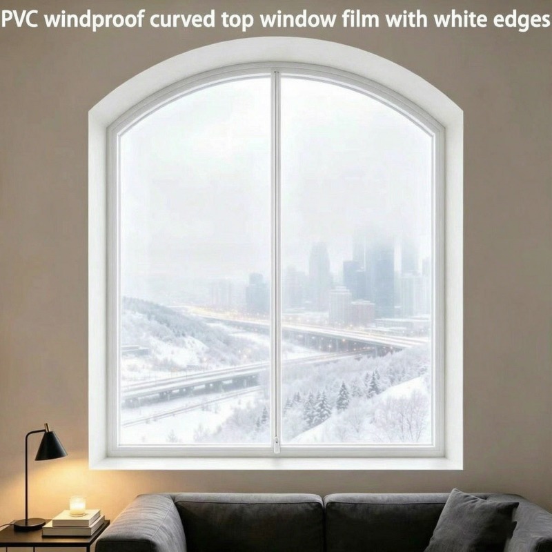 Curved Edge Screen - Bagian atas melengkung dengan resleting putih